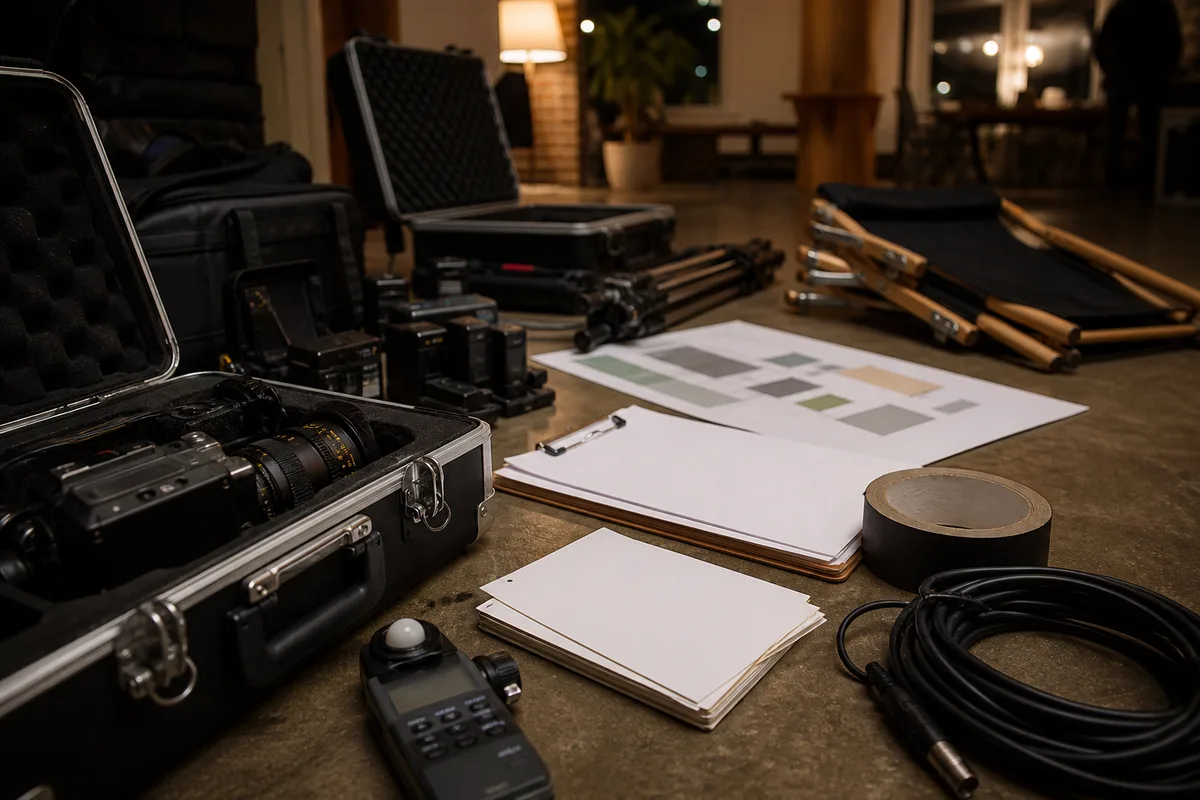 Préparer un tournage vidéo : repérages, plan de travail et équipe